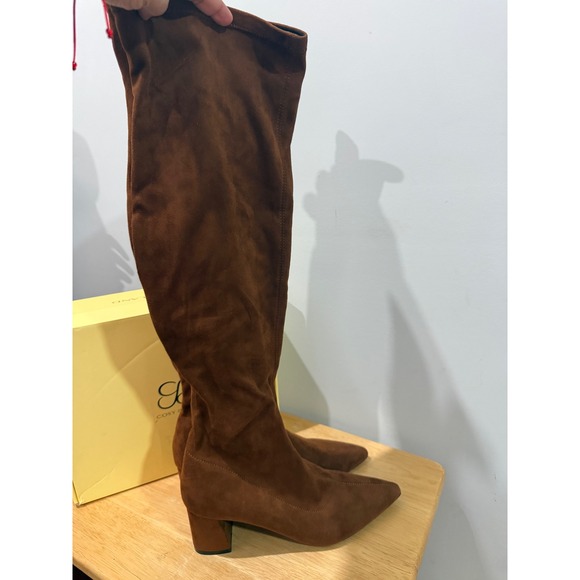 Cosy island Minimalist Zipper Pointed Toe High Boots Size 9 - Picture 7 of 11